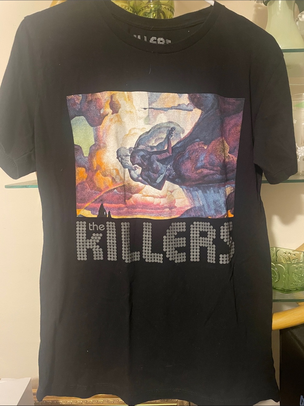 Black Graphic Short Sleeve Tee
The Killers theme/ women's or men's 000911